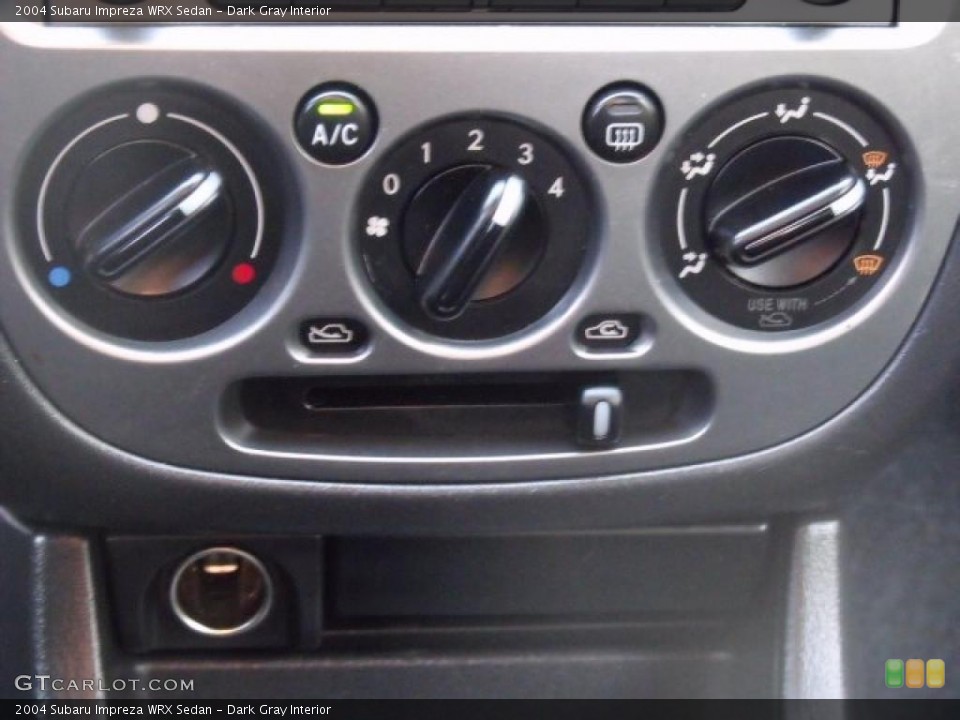 Dark Gray Interior Controls for the 2004 Subaru Impreza WRX Sedan #43466966
