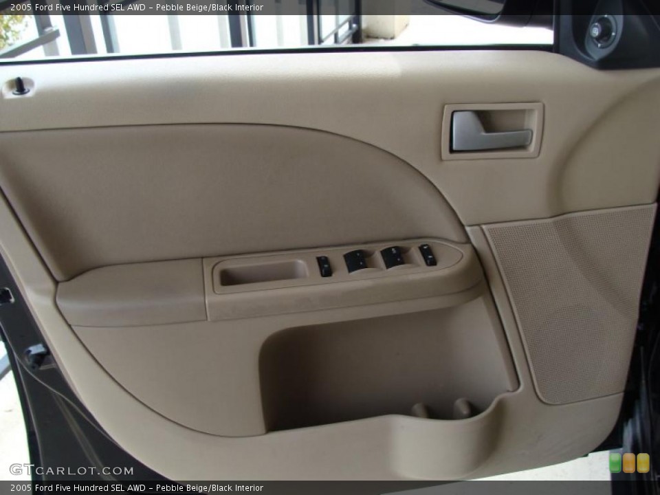 Pebble Beige/Black Interior Door Panel for the 2005 Ford Five Hundred SEL AWD #43468026