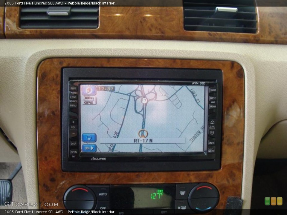 Pebble Beige/Black Interior Navigation for the 2005 Ford Five Hundred SEL AWD #43468068