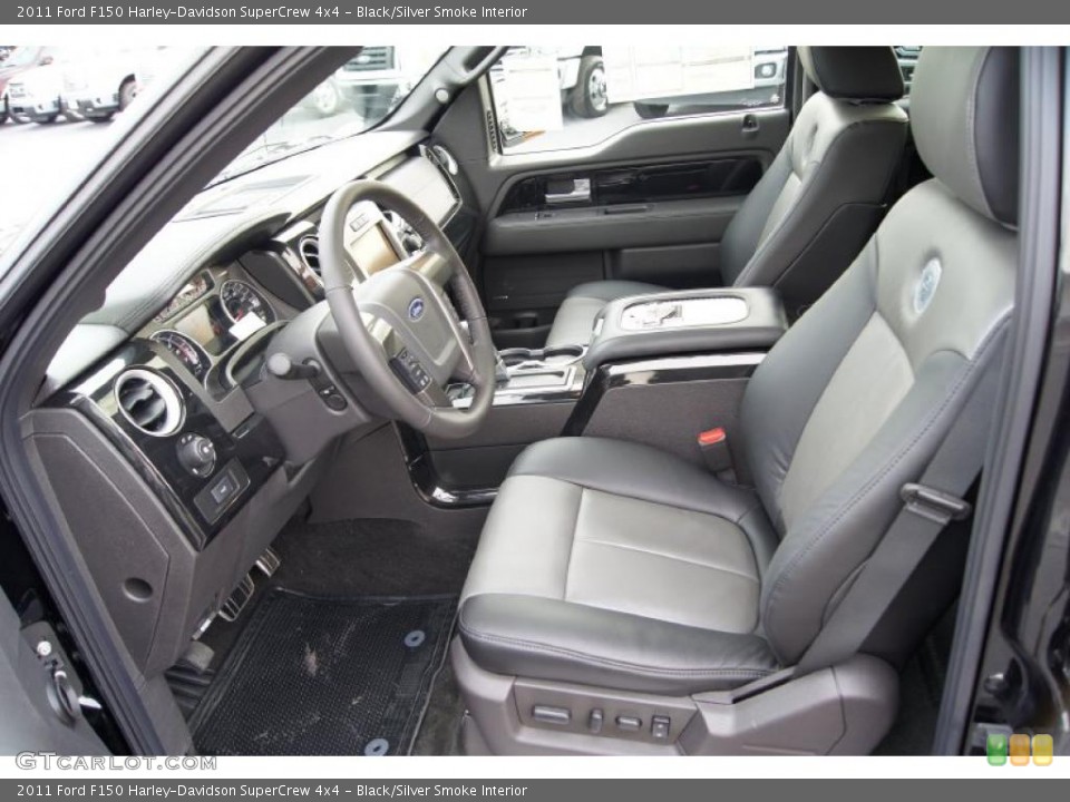 Black/Silver Smoke Interior Photo for the 2011 Ford F150 Harley-Davidson SuperCrew 4x4 #43473110