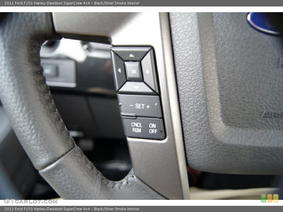 Black/Silver Smoke Interior Controls for the 2011 Ford F150 Harley-Davidson SuperCrew 4x4 #43473170