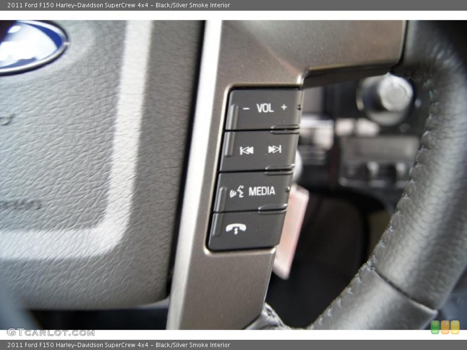 Black/Silver Smoke Interior Controls for the 2011 Ford F150 Harley-Davidson SuperCrew 4x4 #43473182
