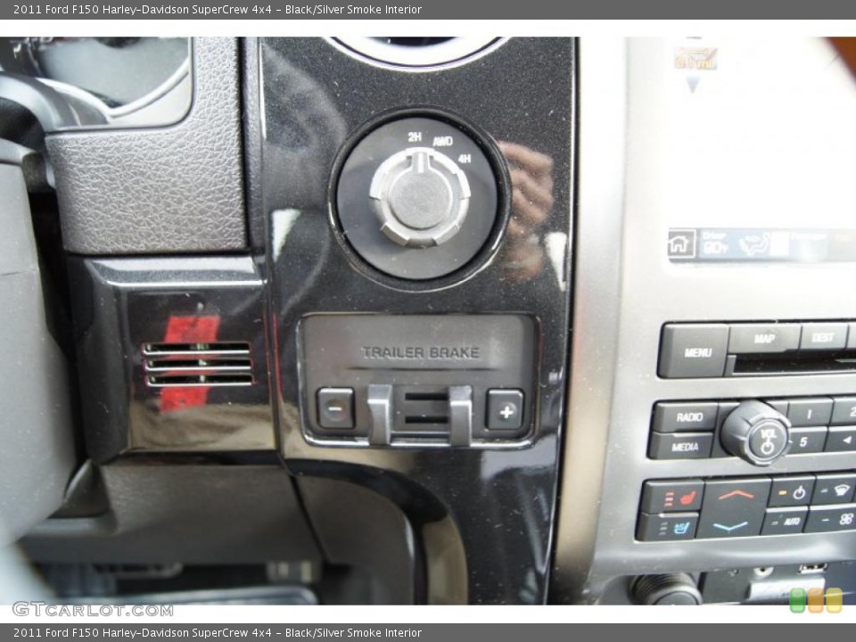 Black/Silver Smoke Interior Controls for the 2011 Ford F150 Harley-Davidson SuperCrew 4x4 #43473214