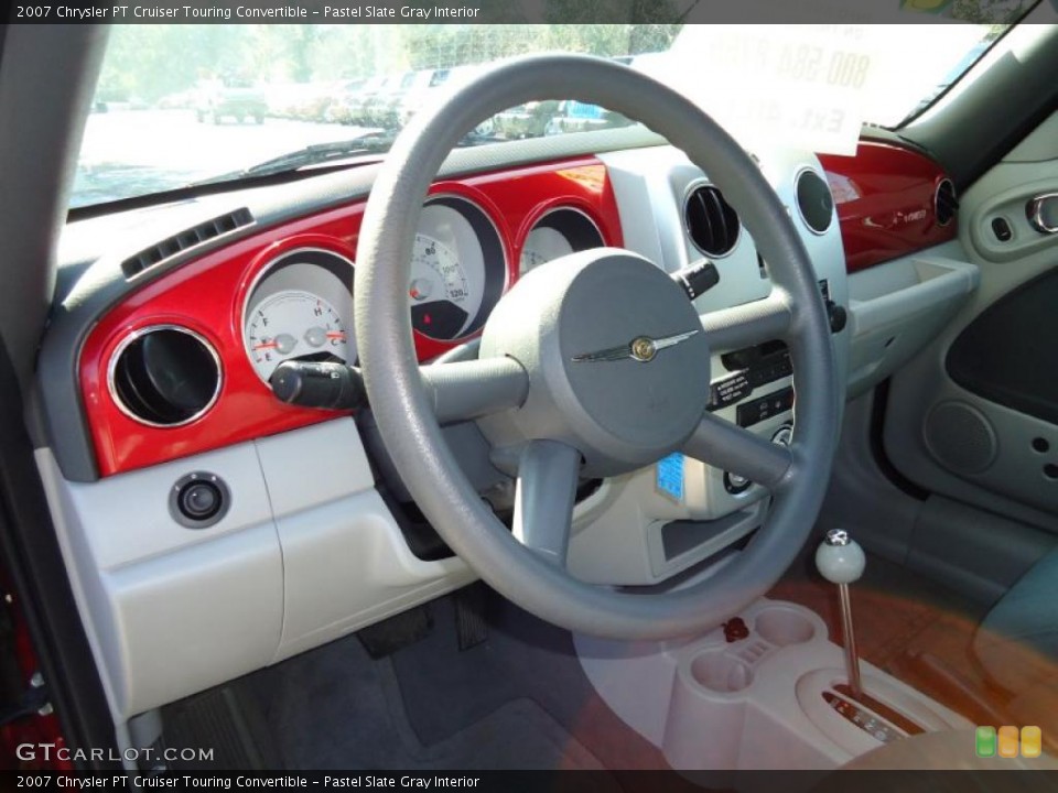 Pastel Slate Gray Interior Dashboard for the 2007 Chrysler PT Cruiser Touring Convertible #43473414