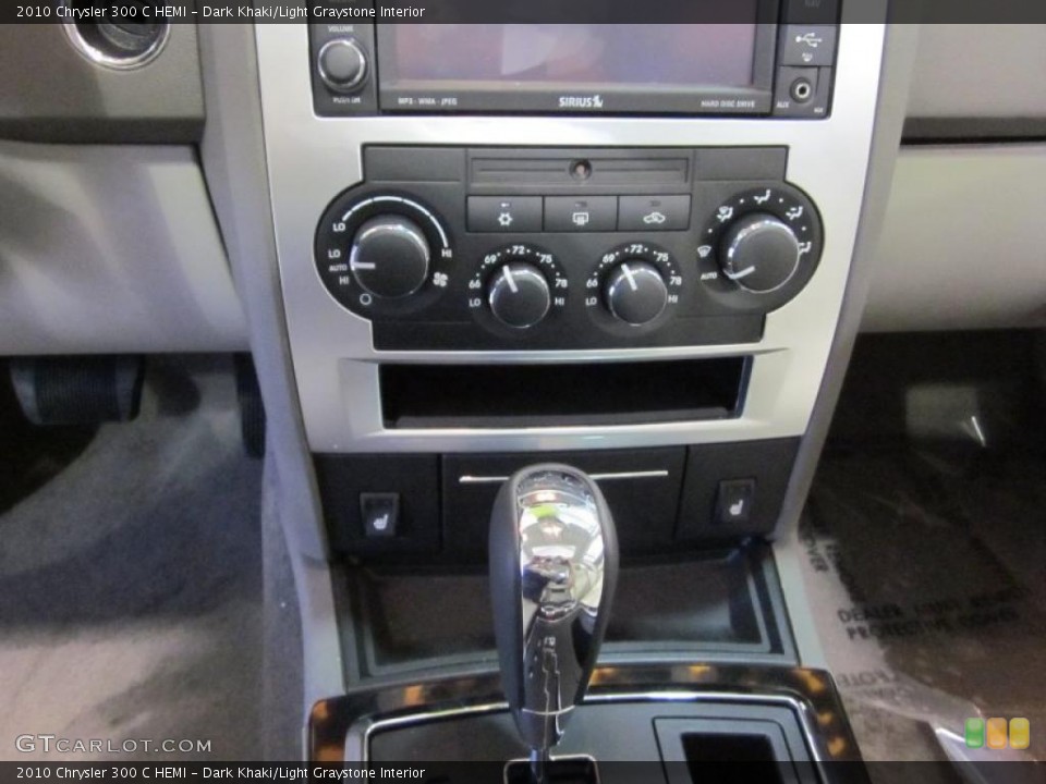 Dark Khaki/Light Graystone Interior Controls for the 2010 Chrysler 300 C HEMI #43475090