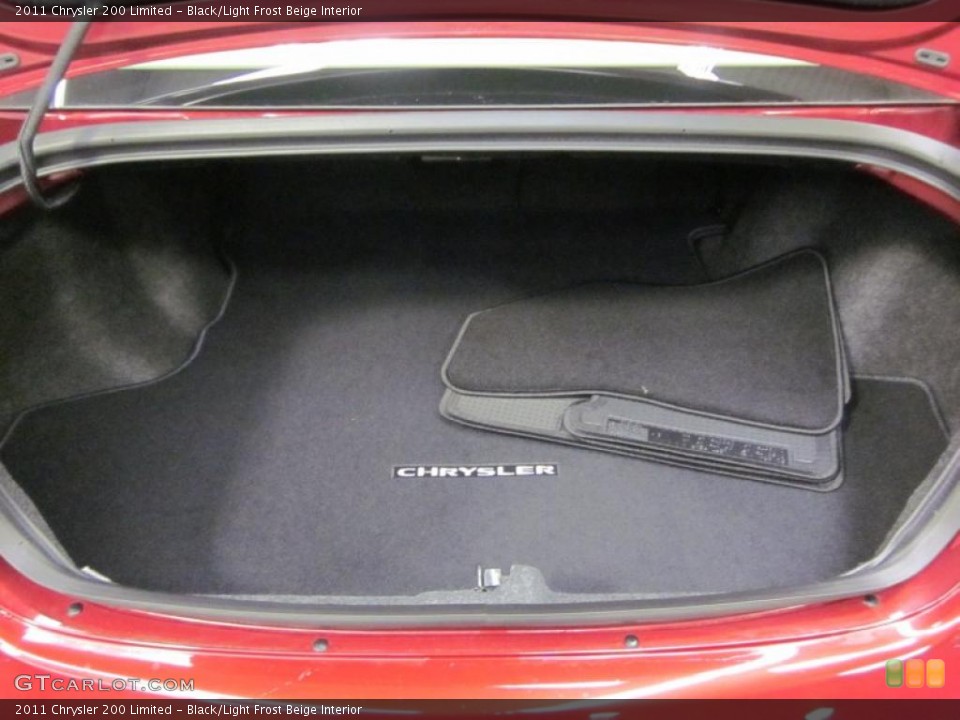 Black/Light Frost Beige Interior Trunk for the 2011 Chrysler 200 Limited #43476118