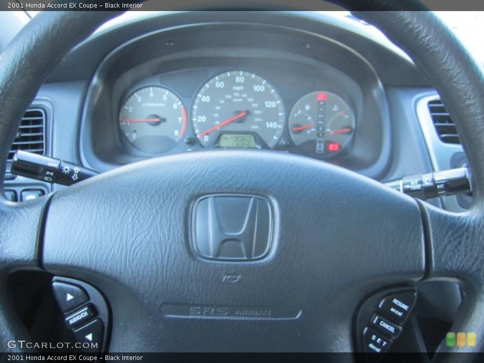 Black Interior Steering Wheel for the 2001 Honda Accord EX Coupe #43478026