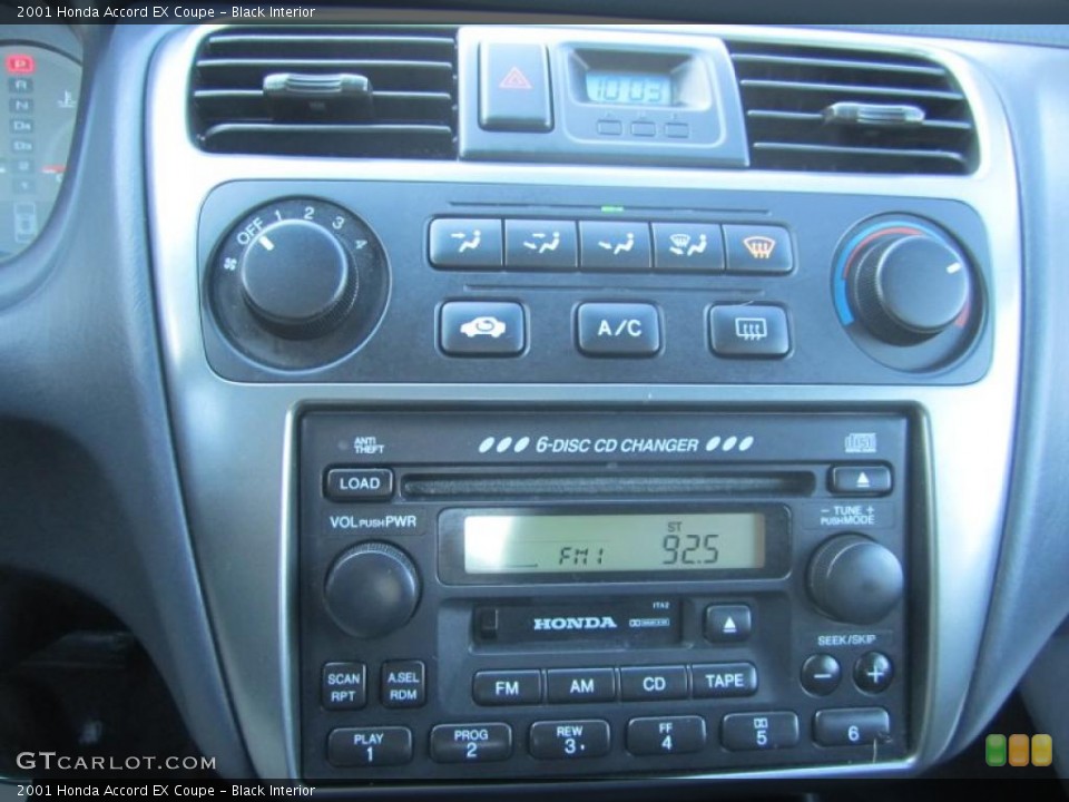 Black Interior Controls for the 2001 Honda Accord EX Coupe #43478070