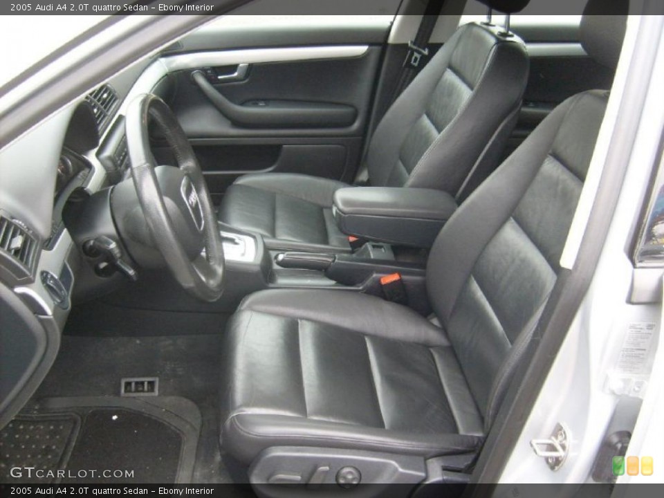 Ebony Interior Photo for the 2005 Audi A4 2.0T quattro Sedan #43481567