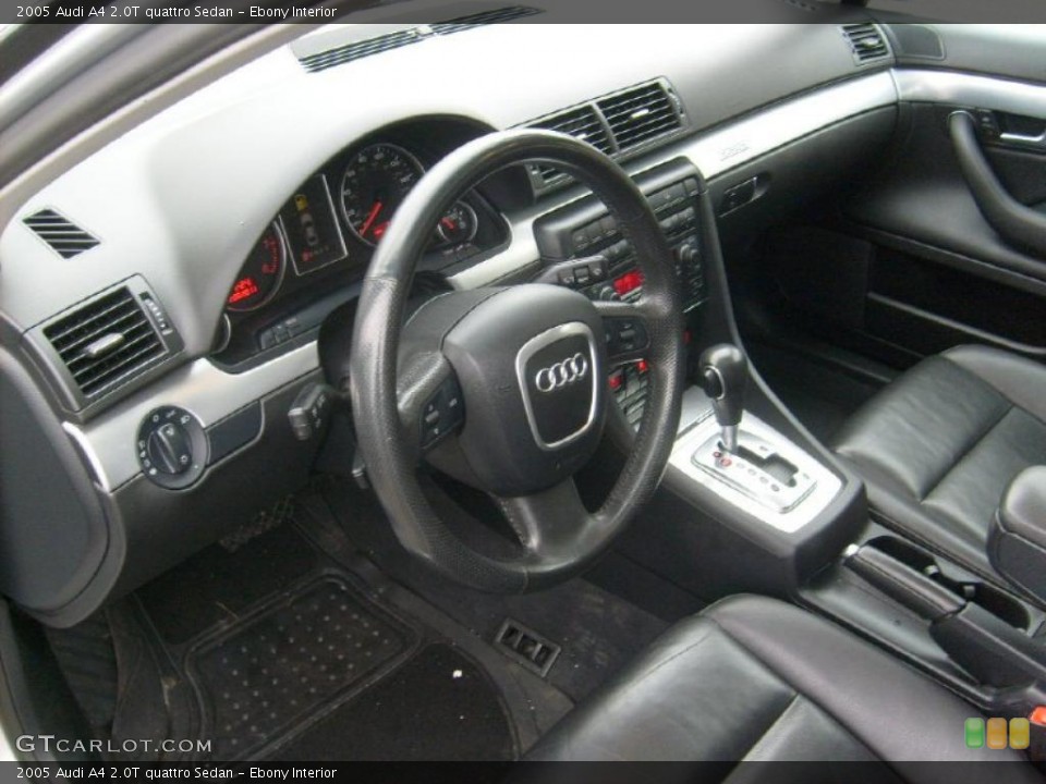 Ebony Interior Prime Interior for the 2005 Audi A4 2.0T quattro Sedan #43481579