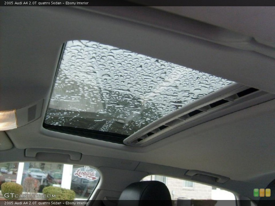 Ebony Interior Sunroof for the 2005 Audi A4 2.0T quattro Sedan #43481591