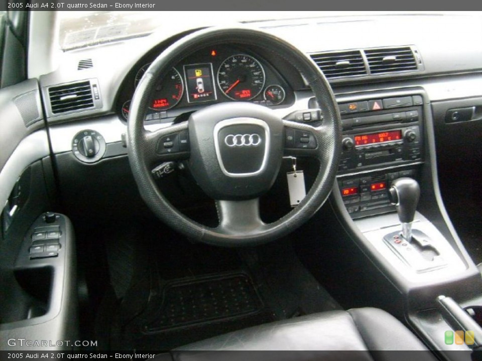 Ebony Interior Dashboard for the 2005 Audi A4 2.0T quattro Sedan #43481631