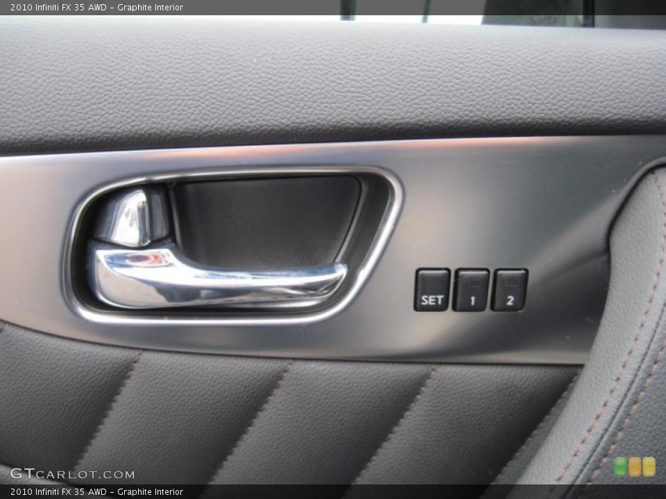 Graphite Interior Controls for the 2010 Infiniti FX 35 AWD #43483995
