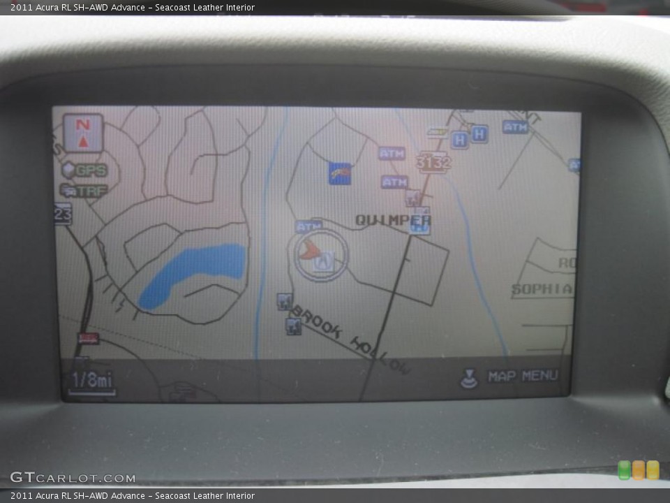 Seacoast Leather Interior Navigation for the 2011 Acura RL SH-AWD Advance #43485918