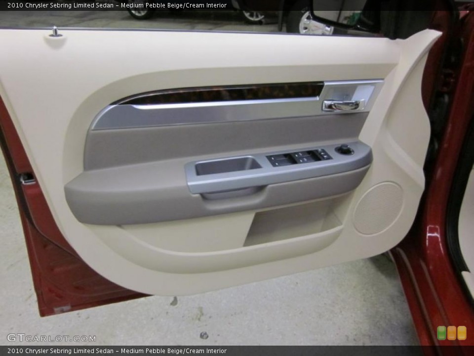 Medium Pebble Beige/Cream Interior Door Panel for the 2010 Chrysler Sebring Limited Sedan #43486820