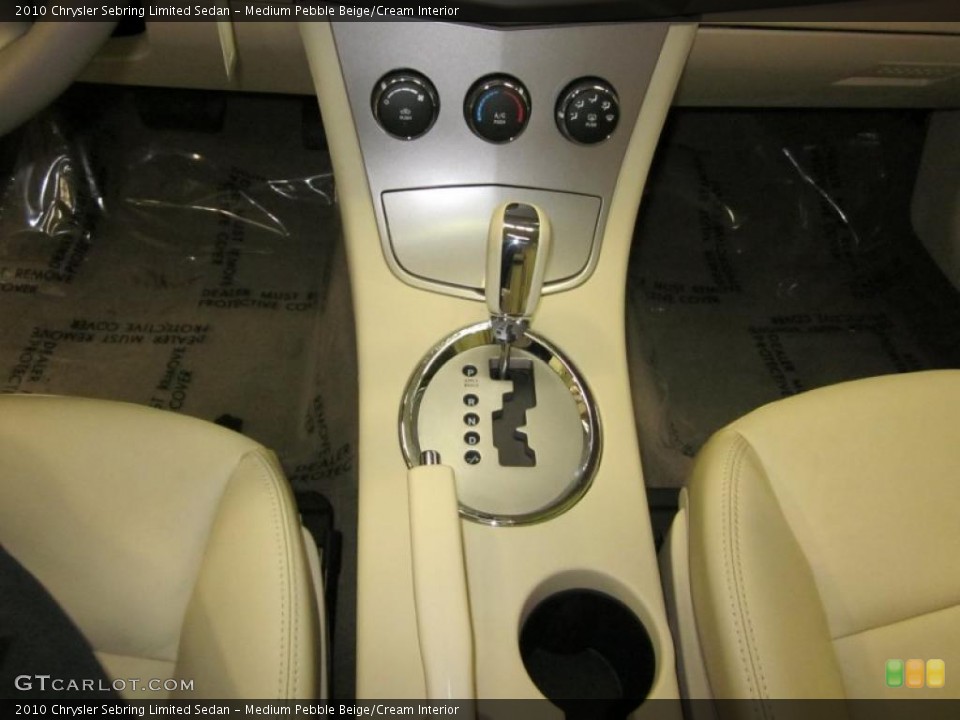 Medium Pebble Beige/Cream Interior Transmission for the 2010 Chrysler Sebring Limited Sedan #43486836