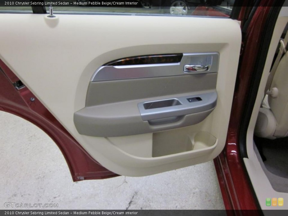 Medium Pebble Beige/Cream Interior Door Panel for the 2010 Chrysler Sebring Limited Sedan #43486916