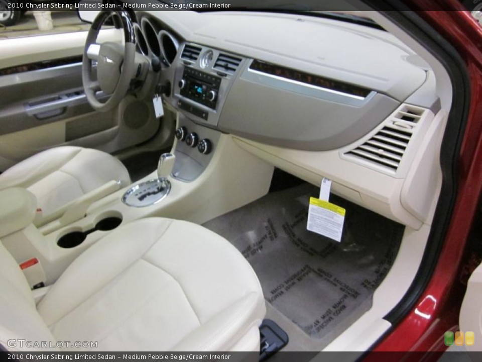 Medium Pebble Beige/Cream Interior Dashboard for the 2010 Chrysler Sebring Limited Sedan #43486956