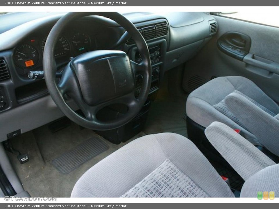 Medium Gray Interior Prime Interior for the 2001 Chevrolet Venture  #43488620