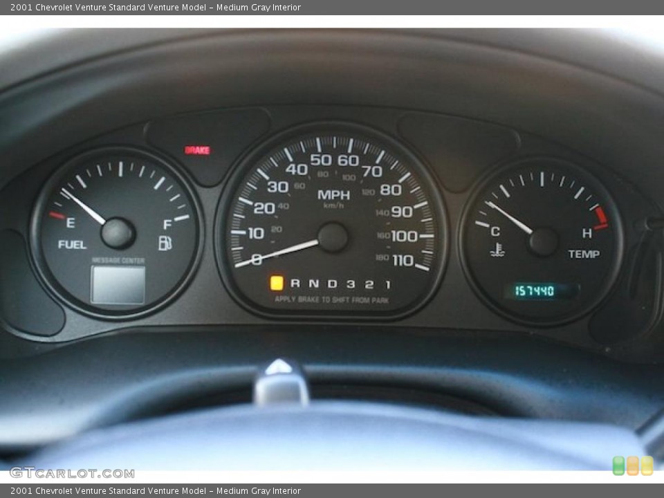 Medium Gray Interior Gauges for the 2001 Chevrolet Venture  #43488868