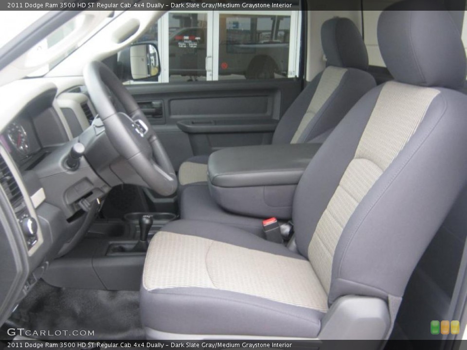 Dark Slate Gray/Medium Graystone Interior Photo for the 2011 Dodge Ram 3500 HD ST Regular Cab 4x4 Dually #43491216