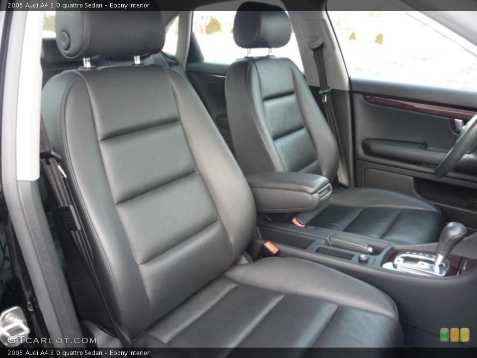 Ebony Interior Photo for the 2005 Audi A4 3.0 quattro Sedan #43493171