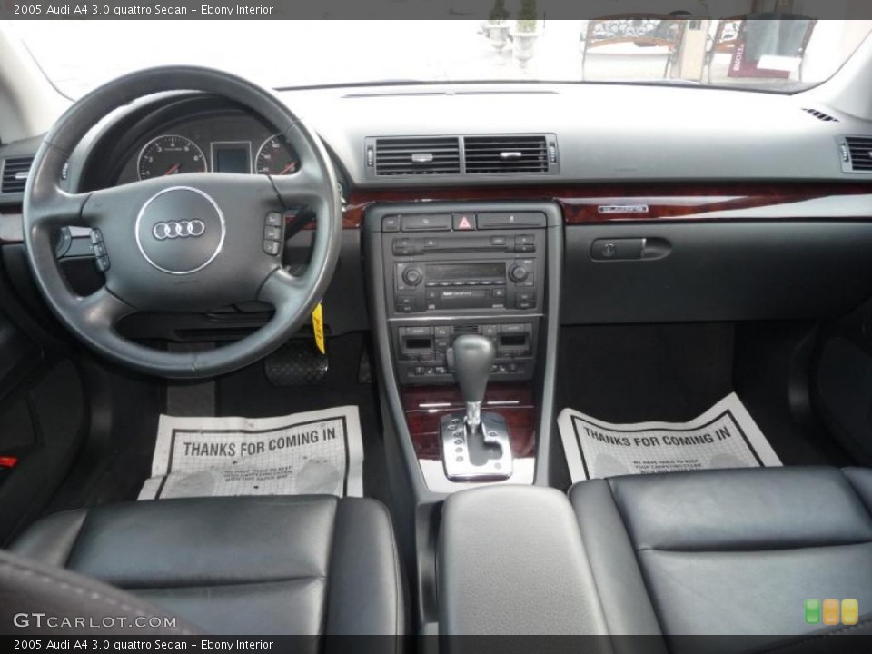 Ebony Interior Dashboard for the 2005 Audi A4 3.0 quattro Sedan #43493188