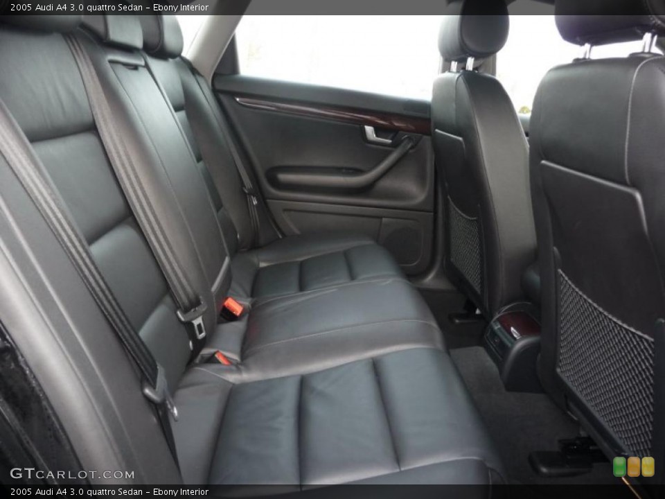 Ebony Interior Photo for the 2005 Audi A4 3.0 quattro Sedan #43493205