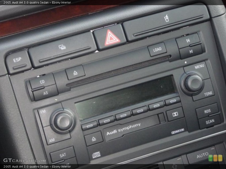Ebony Interior Controls for the 2005 Audi A4 3.0 quattro Sedan #43493236