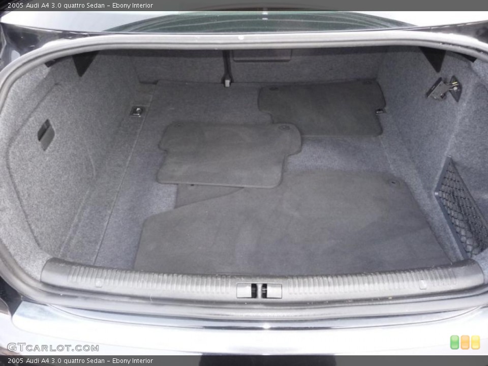 Ebony Interior Trunk for the 2005 Audi A4 3.0 quattro Sedan #43493303