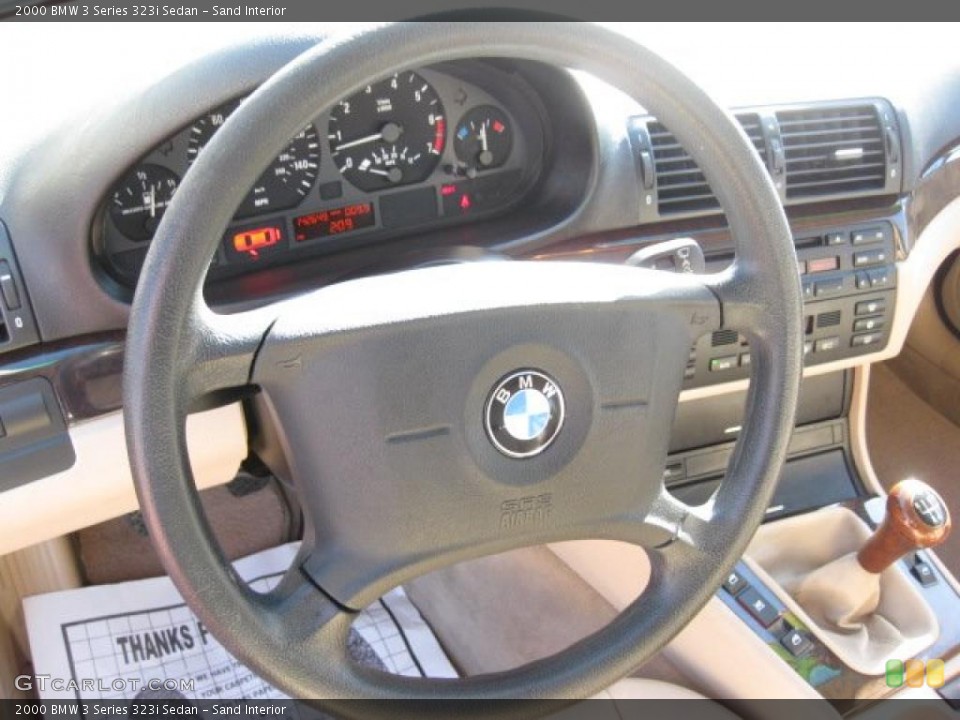 Sand Interior Steering Wheel for the 2000 BMW 3 Series 323i Sedan #43493689