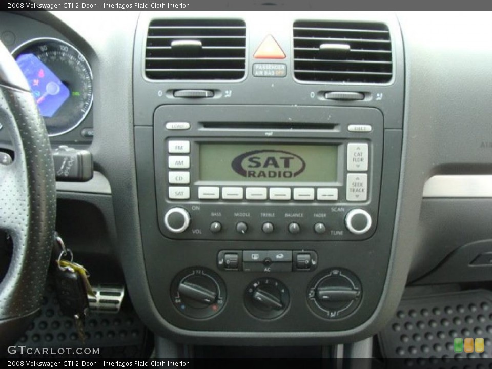 Interlagos Plaid Cloth Interior Controls for the 2008 Volkswagen GTI 2 Door #43498515
