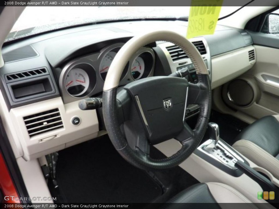 Dark Slate Gray/Light Graystone Interior Prime Interior for the 2008 Dodge Avenger R/T AWD #43501733