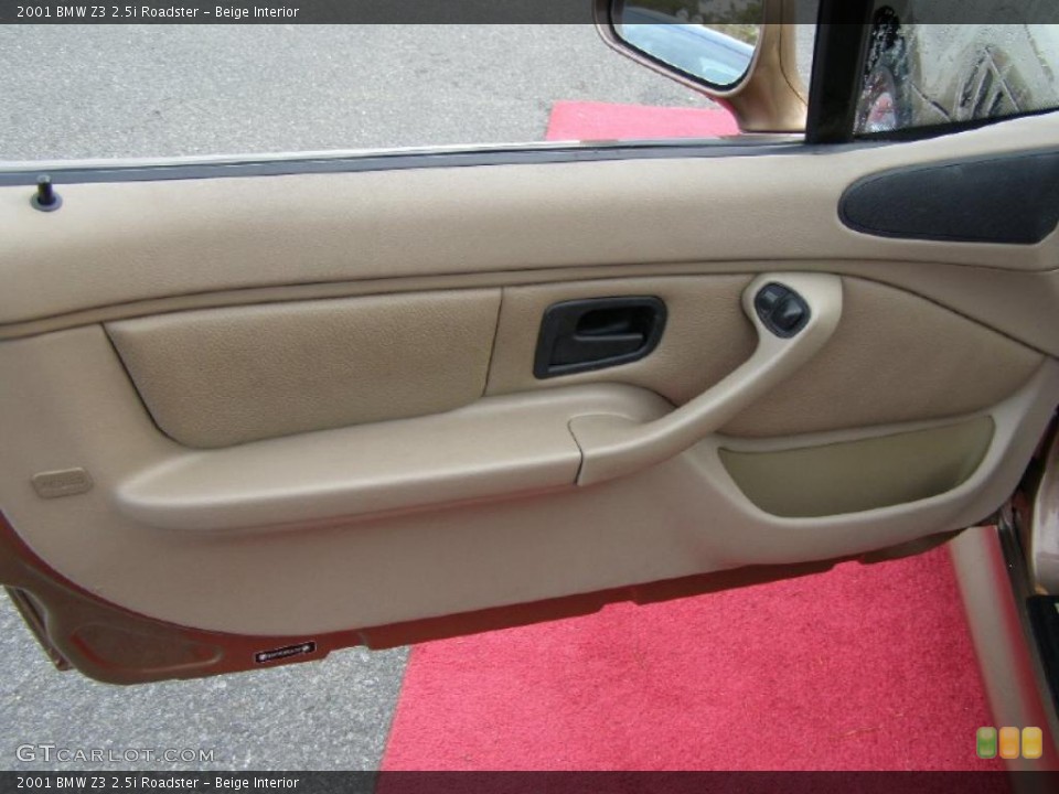Beige Interior Door Panel for the 2001 BMW Z3 2.5i Roadster #43509556