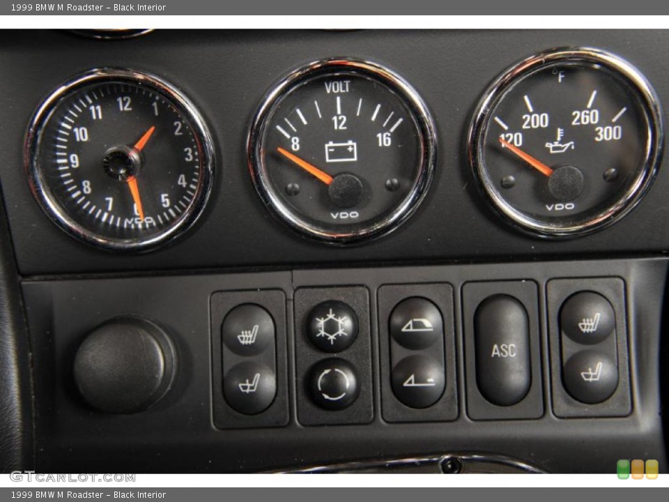 Black Interior Gauges for the 1999 BMW M Roadster #43511430