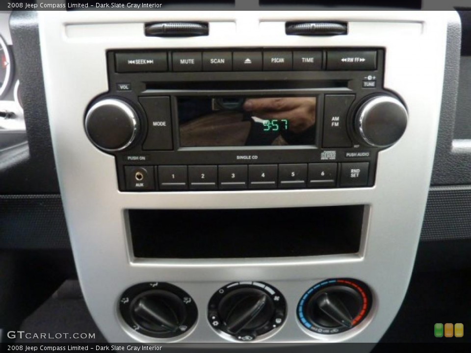 Dark Slate Gray Interior Controls for the 2008 Jeep Compass Limited #43512714