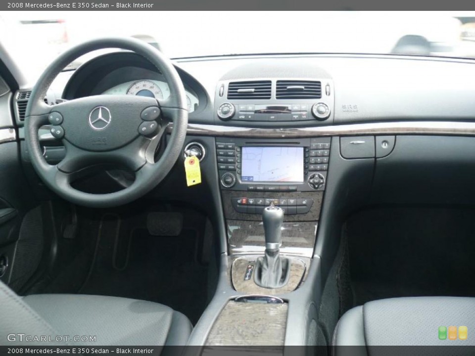 Black Interior Dashboard for the 2008 Mercedes-Benz E 350 Sedan #43515427