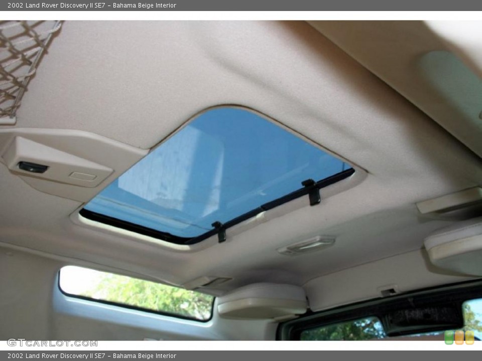 Bahama Beige Interior Sunroof for the 2002 Land Rover Discovery II SE7 #43517335