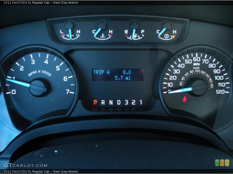 Steel Gray Interior Gauges for the 2011 Ford F150 XL Regular Cab #43519323