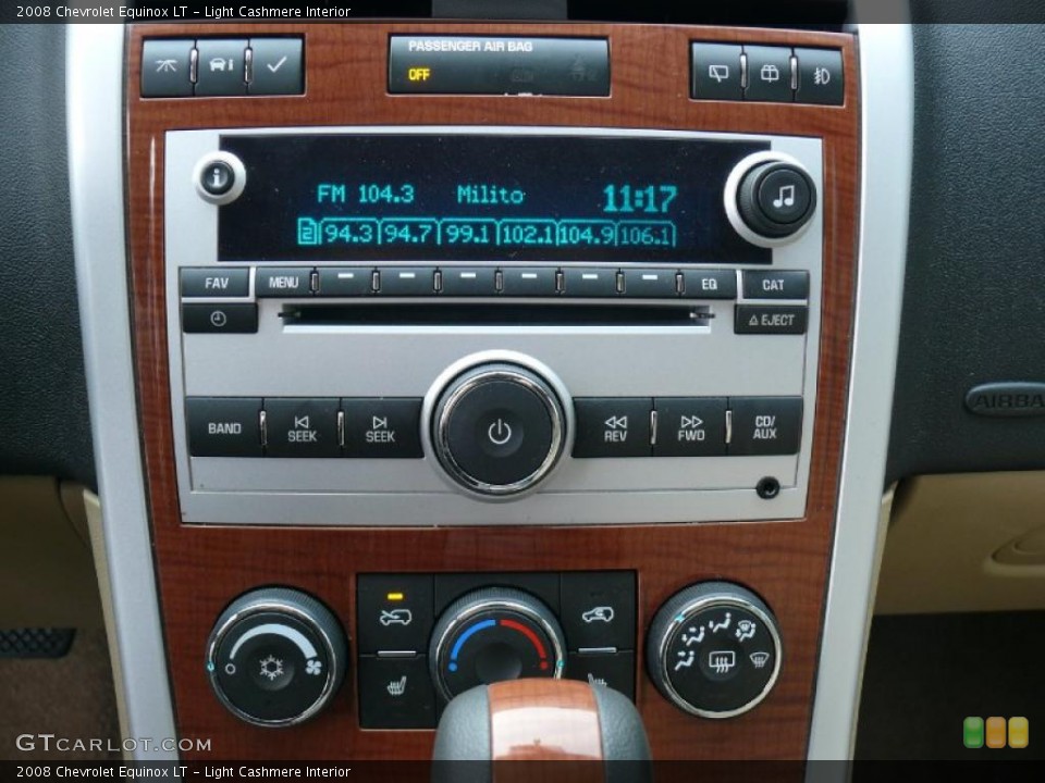 Light Cashmere Interior Controls for the 2008 Chevrolet Equinox LT #43522395