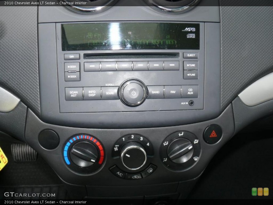 Charcoal Interior Controls for the 2010 Chevrolet Aveo LT Sedan #43523168