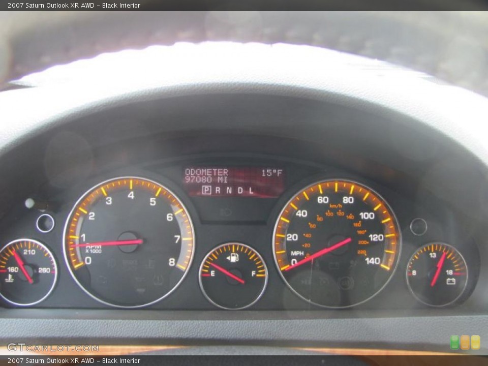 Black Interior Gauges for the 2007 Saturn Outlook XR AWD #43523423