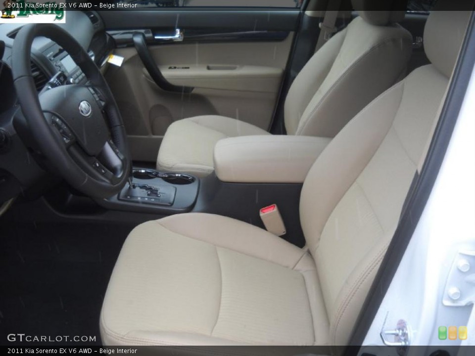 Beige Interior Photo for the 2011 Kia Sorento EX V6 AWD #43523829