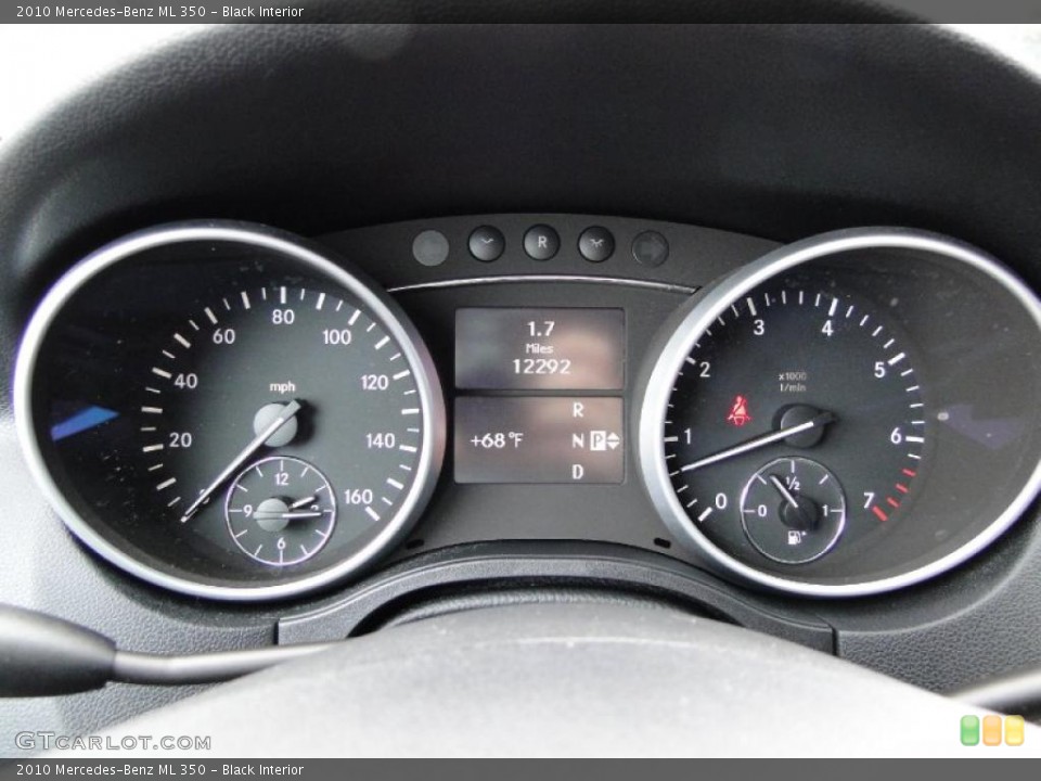 Black Interior Gauges for the 2010 Mercedes-Benz ML 350 #43536566