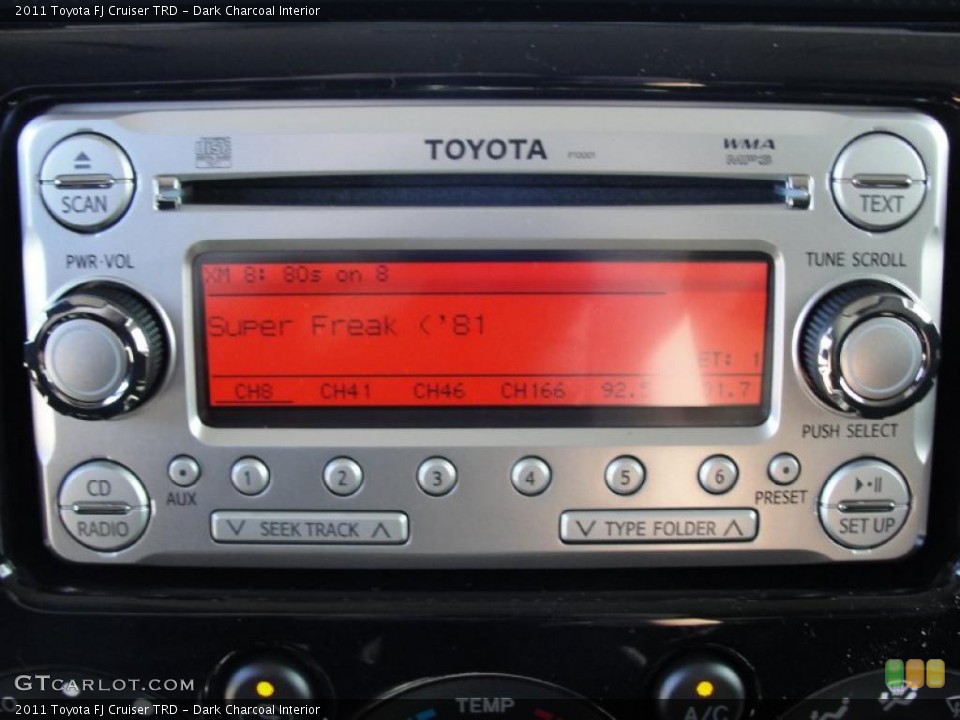 Dark Charcoal Interior Controls for the 2011 Toyota FJ Cruiser TRD #43536574