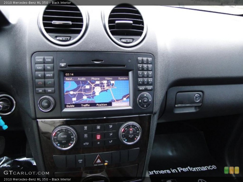 Black Interior Controls for the 2010 Mercedes-Benz ML 350 #43536602