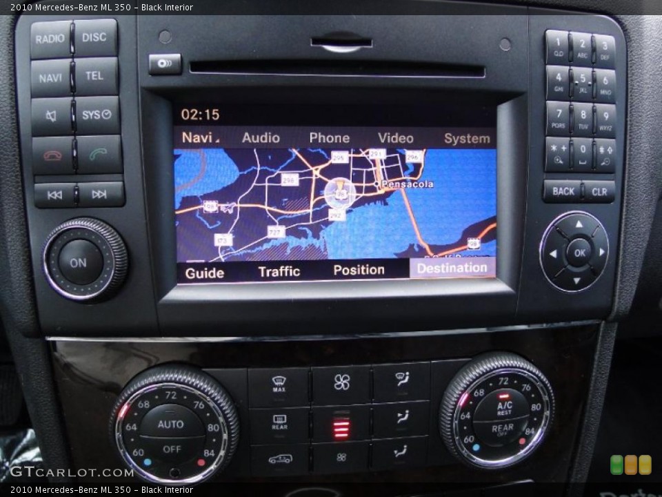 Black Interior Navigation for the 2010 Mercedes-Benz ML 350 #43536614