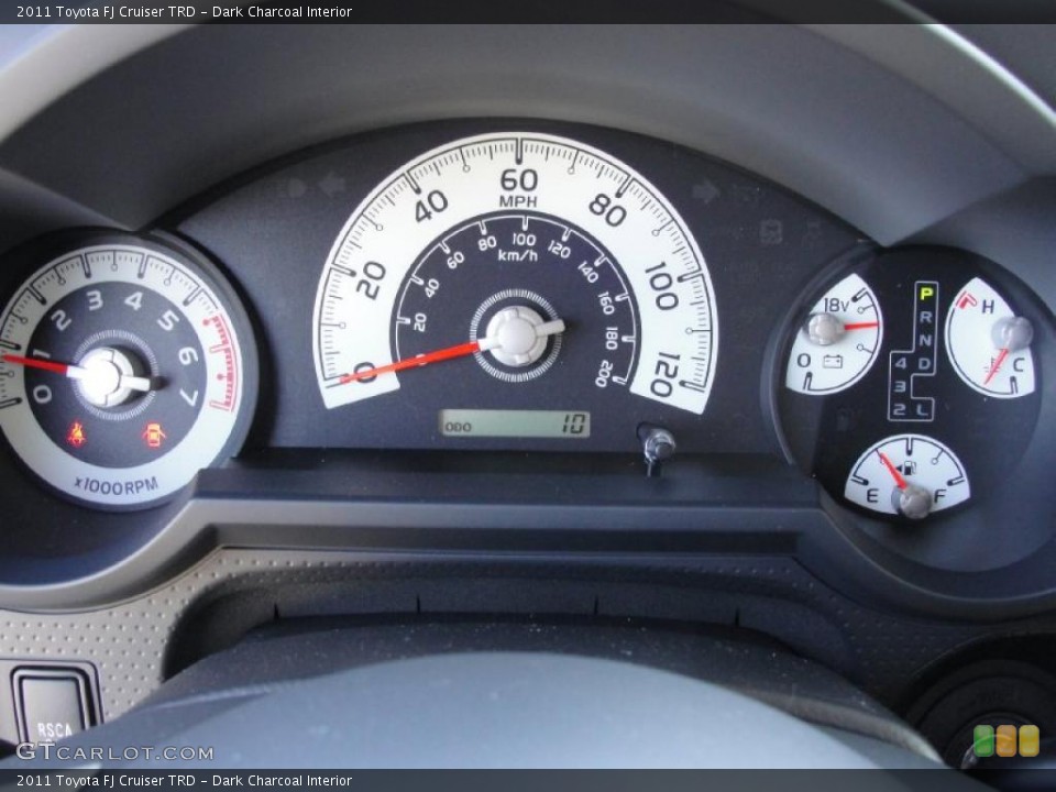 Dark Charcoal Interior Gauges for the 2011 Toyota FJ Cruiser TRD #43536634