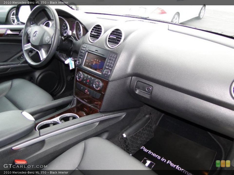 Black Interior Dashboard for the 2010 Mercedes-Benz ML 350 #43536682