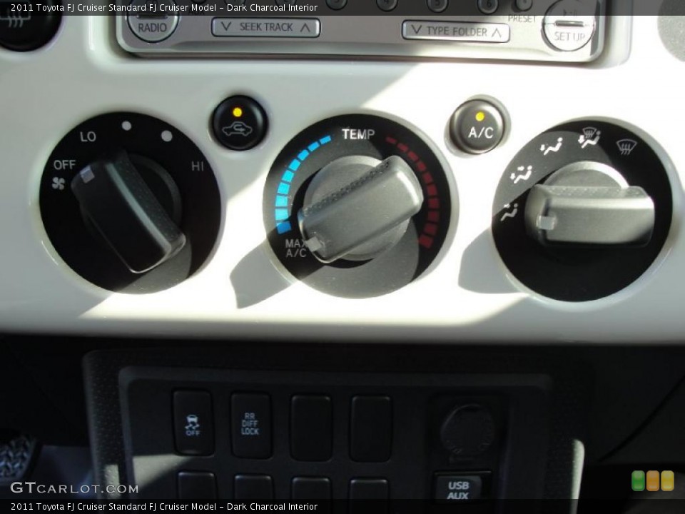 Dark Charcoal Interior Controls for the 2011 Toyota FJ Cruiser  #43536994
